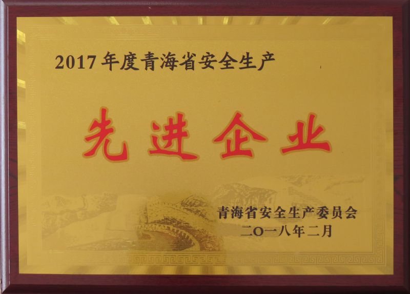 2017年度安全生產先進企業